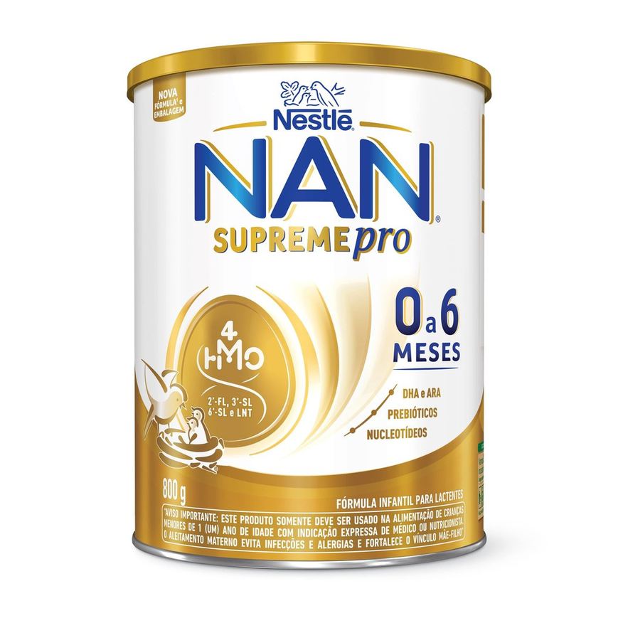 NAN Fórmula Infantil Supreme Pro de 0 a 6 meses 800g