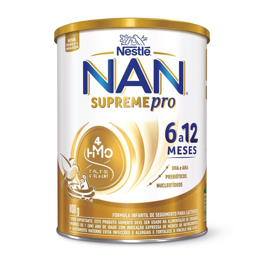 NAN Fórmula Infantil Supreme Pro de 6 a 12 meses 800g