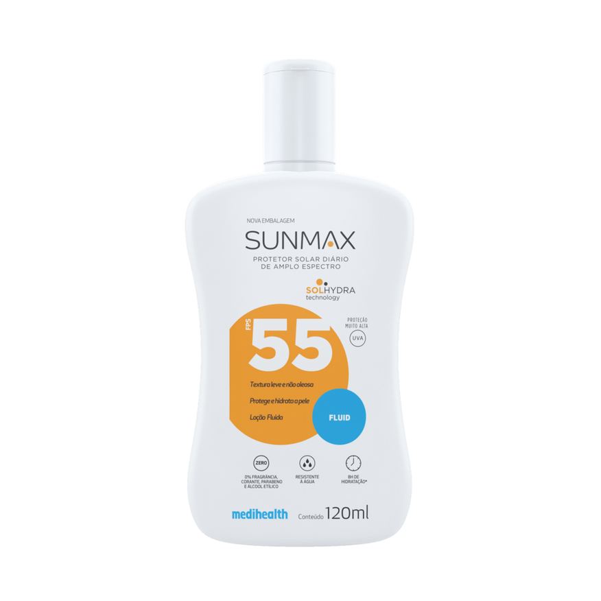 Sunmax Protetor Solar Facial Fluid FPS55 120ml