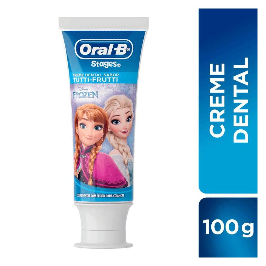 Oral B Creme Dental Infantil Oral-B Stages Frozen com Flúor 100g