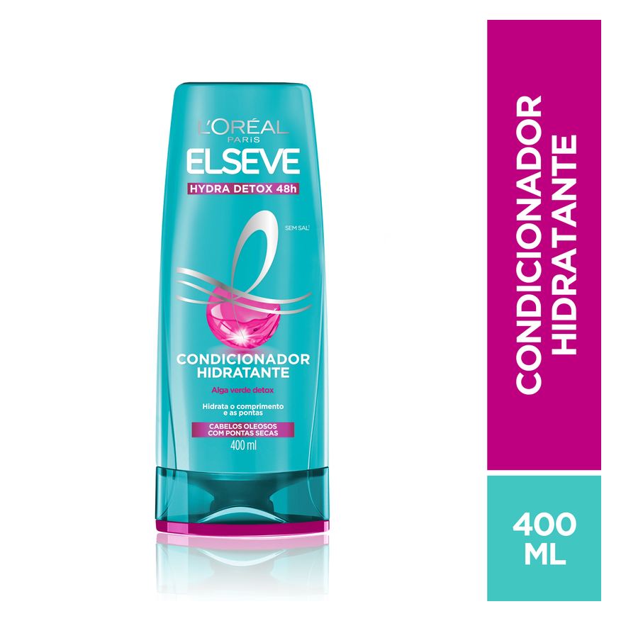 Elseve Condicionador Hydra Detox 48h Hidratante 400ml
