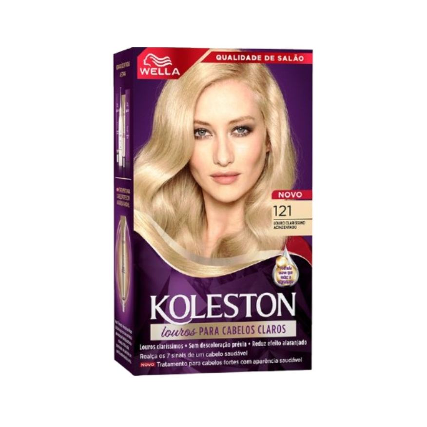 Koleston Tintura Louro Claríssimo Acinzentado 121
