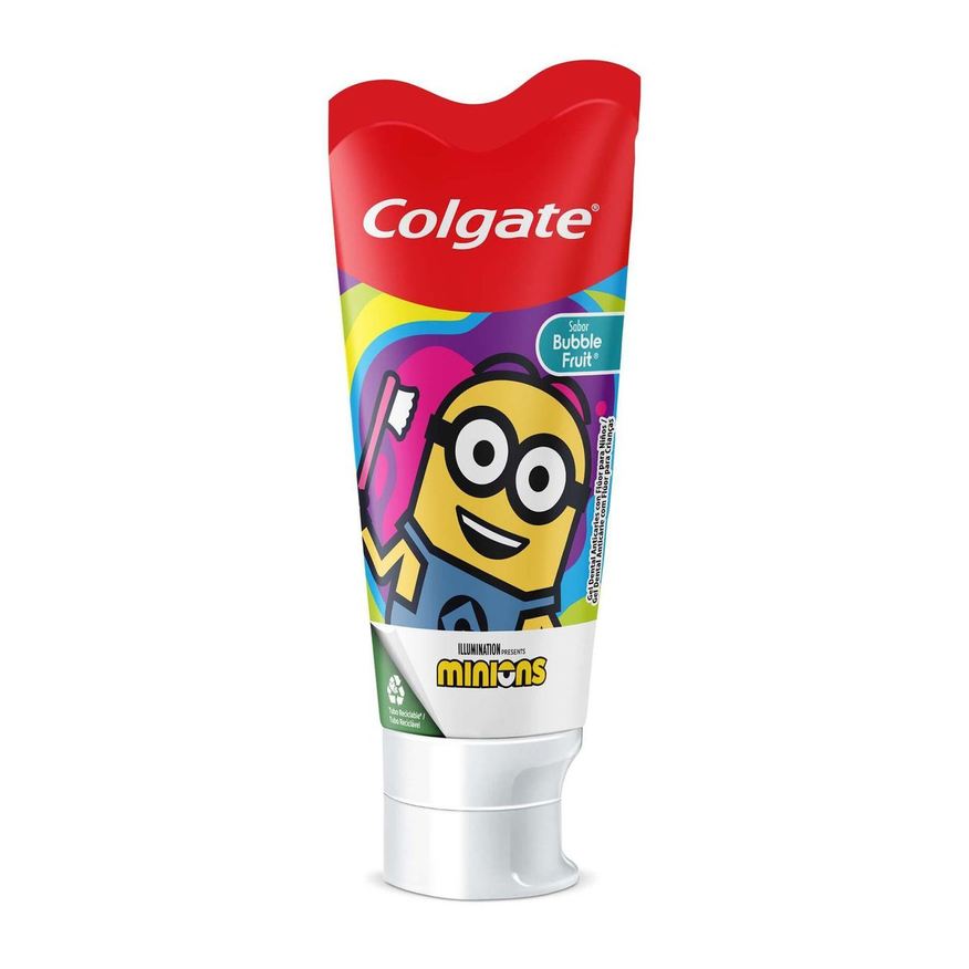 Colgate Creme Dental Infantil Smiles Minions Sabor Bubble Fruit 100g