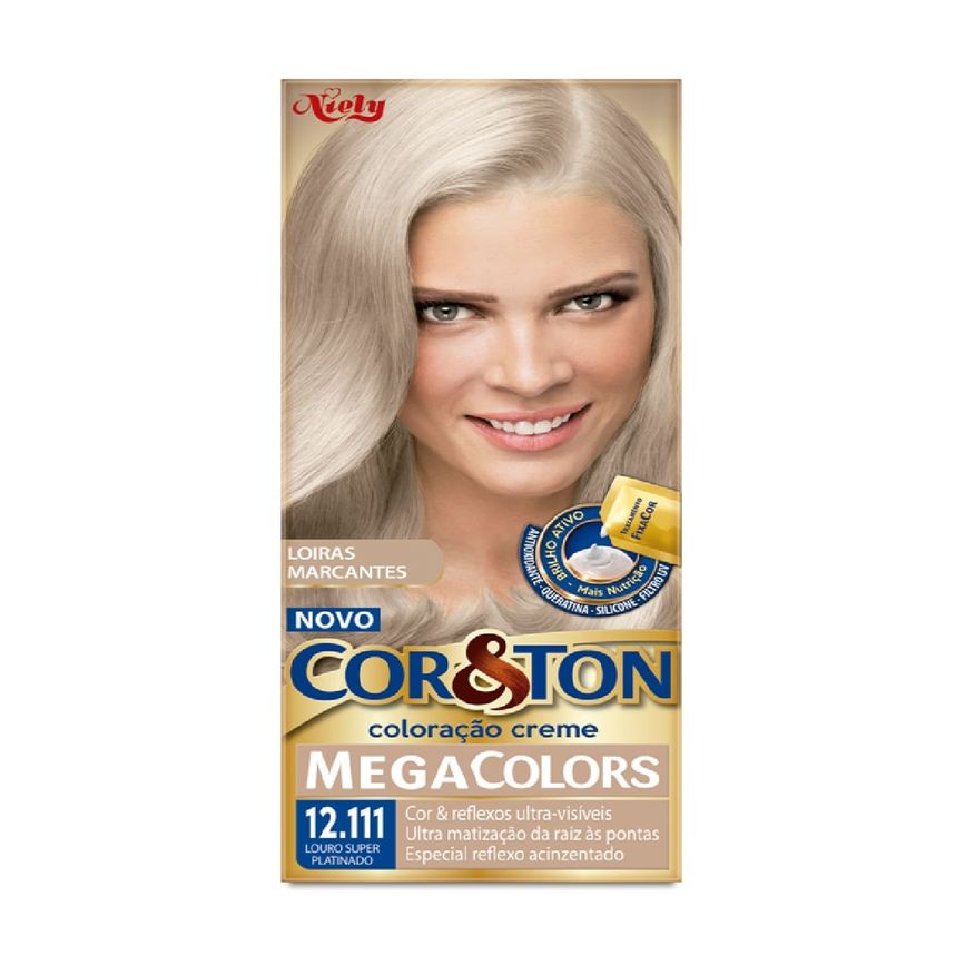 Cor&ton Tintura Mega Colors Louro Super Platinado 12.111