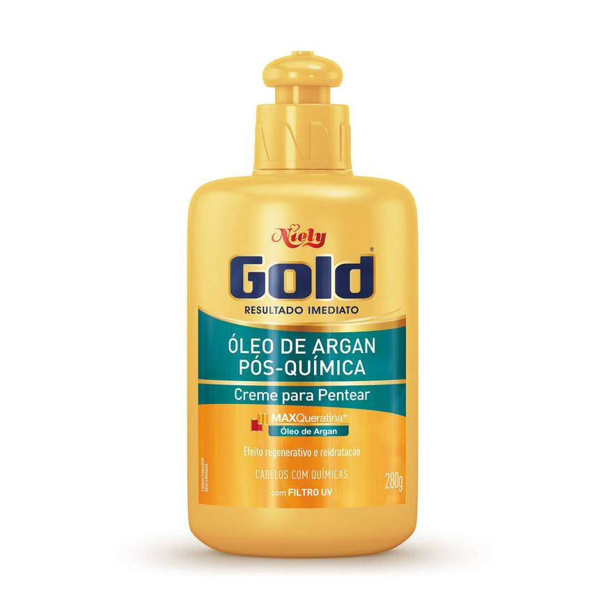 Niely Gold Creme de Pentear Pós-Química Óleo de Argan 250g