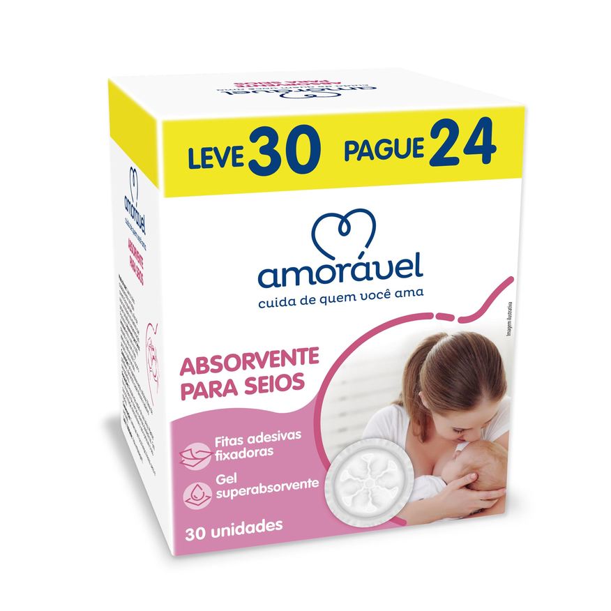 Amoravel Absorvente Para Seios Amorável Unidades