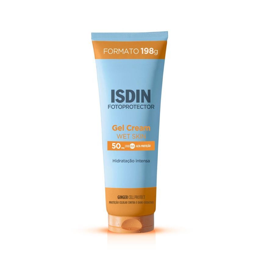 ISDIN Protetor Solar Gel Cream FPS50+ Wet Skin 198g