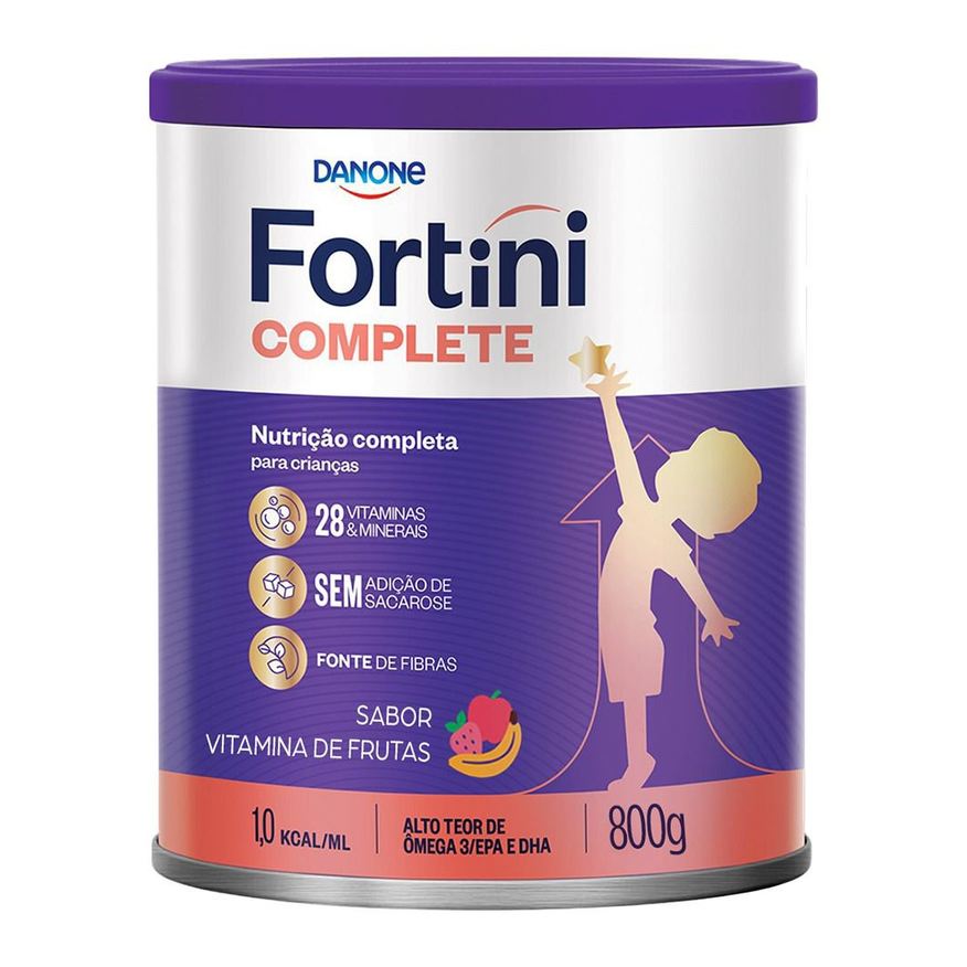 Fortini Suplemento Alimentar Infantil Complete Sabor Vitamina de Frutas 800g