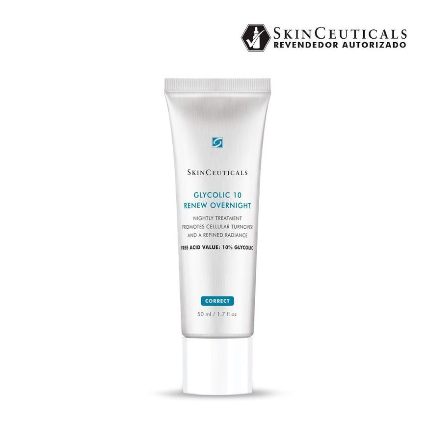 SkinCeuticals Creme Facial Glycolic 10 Renew Overnight com Ácido Glicólico 10% 50ml
