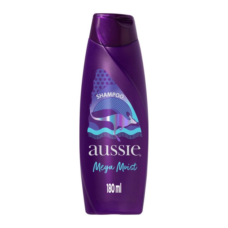 Aussie Shampoo Mega Moist Super Hidratação 180ml
