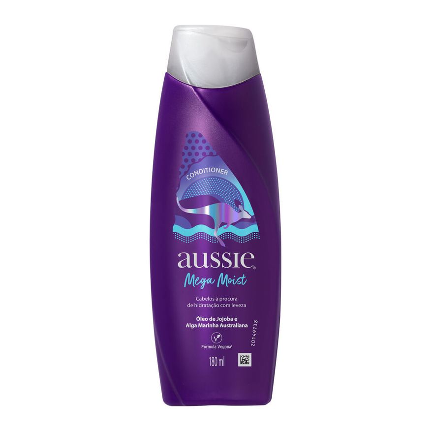 Aussie Condicionador Mega Moist 180ml