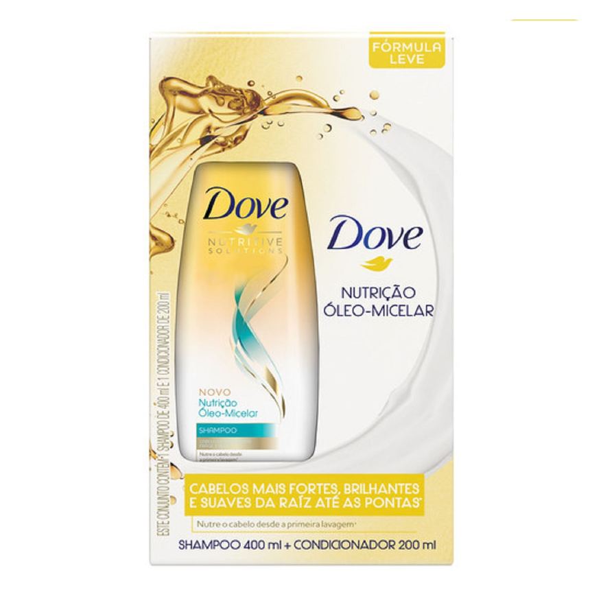 Dove Shampoo Oleo Micelar 400ml+condicionador Dove Oleo Micelar 200ml