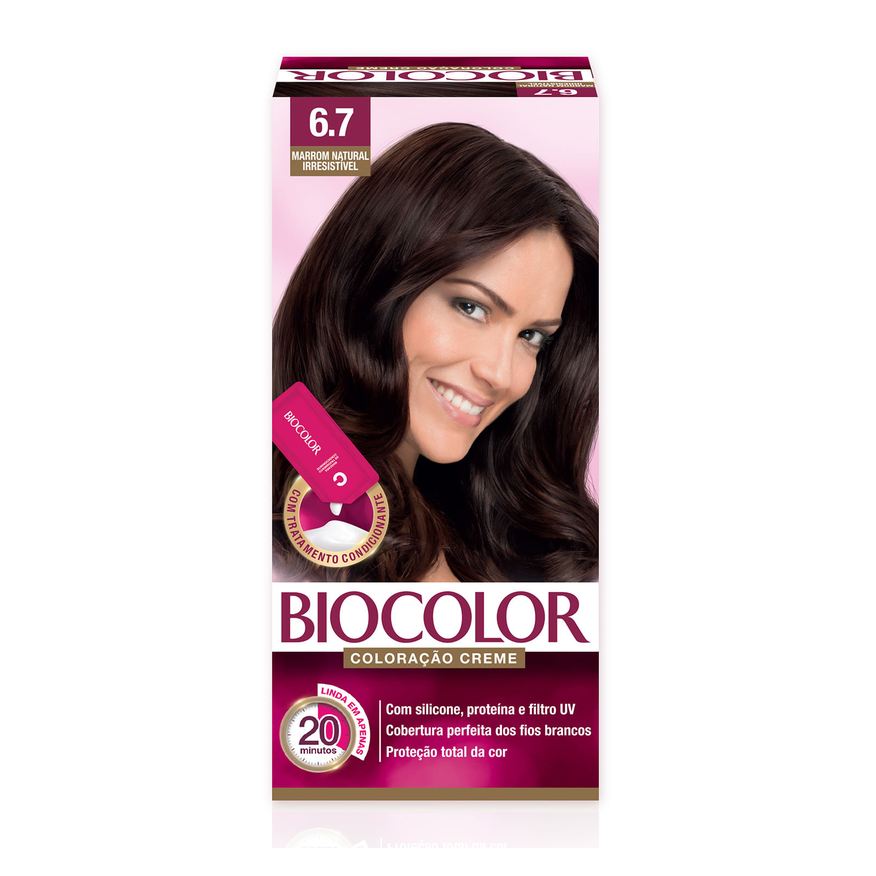 Biocolor Tintura Mini Marron Natural Irresistível 6.7