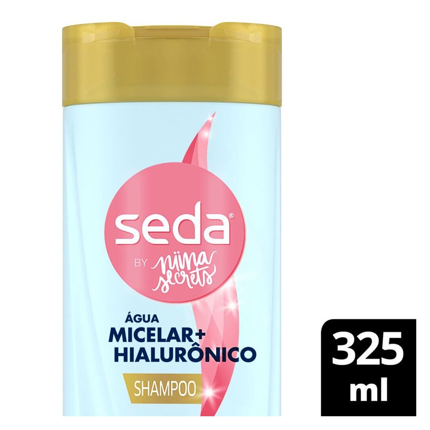 Seda Shampoo By Niina Secrets Água Micelar + Hialurônico 325ml