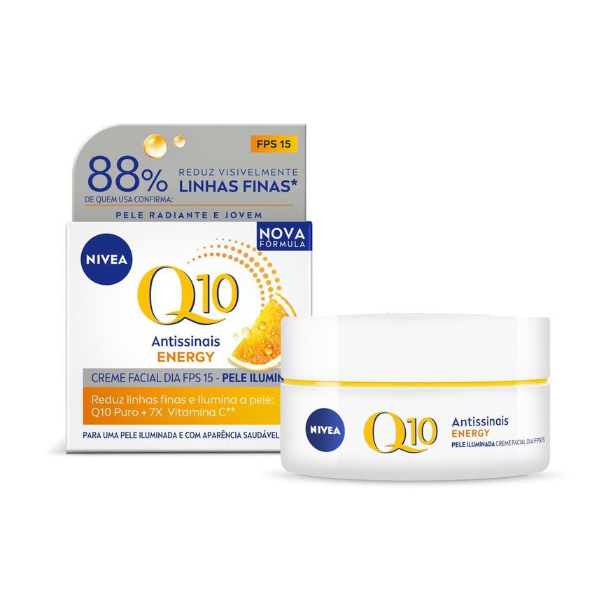 Nivea Creme Facial Q10 Plus C Antirrugas FPS 15 51g