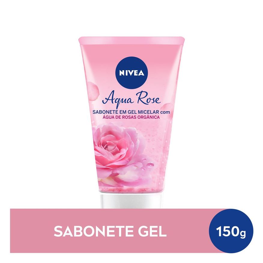 Nivea Sabonete em Gel Facial Aqua Rose 150ml