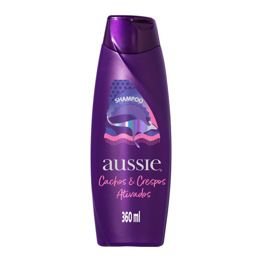 Aussie Shampoo Cachos e Crespos Ativados 360ml