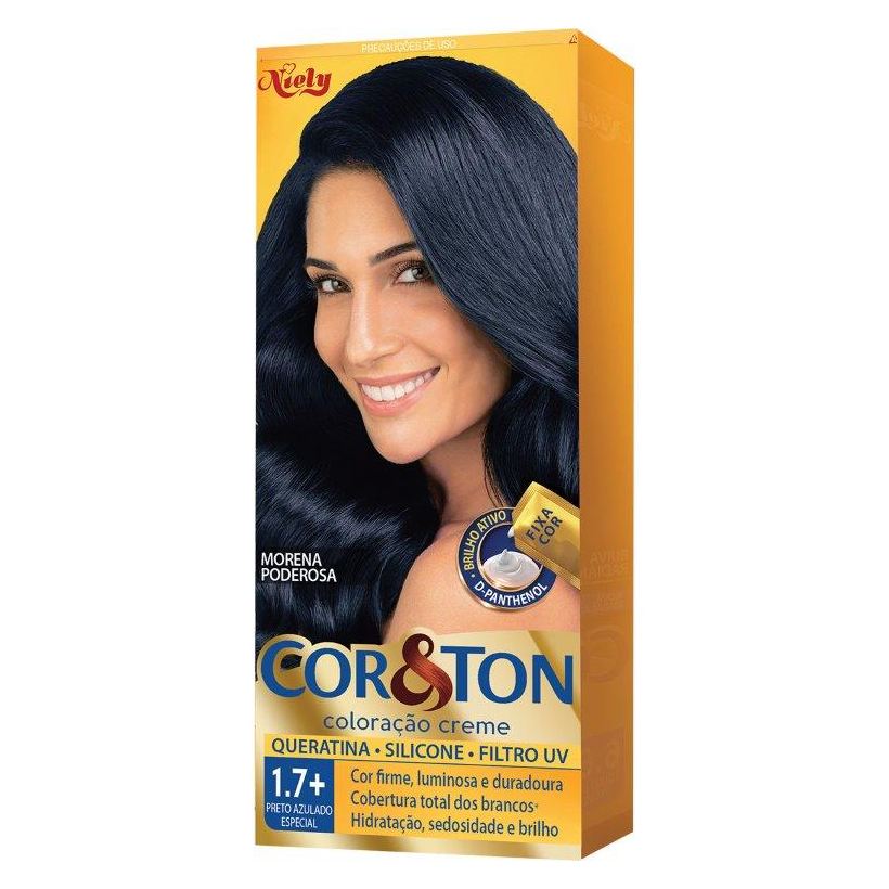 Cor&Ton Coloração Niely Preto Azulado Especial 1.7