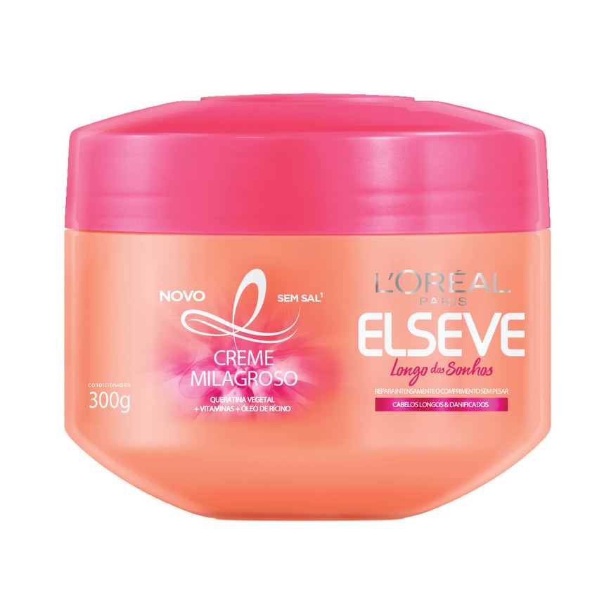 Elseve Creme de Tratamento Capilar Longo dos Sonhos Milagroso 300g