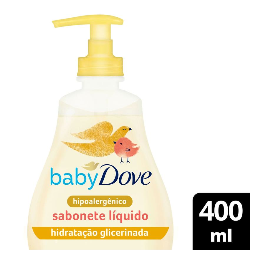 Dove Sabonete Líquido Infantil Baby Hidratação Glicerinada 400ml