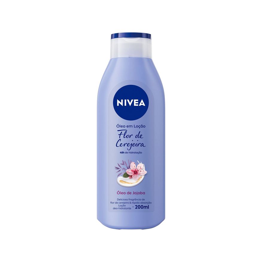 Nivea Loção Corporal Óleos Essenciais Flor de Cerejeira e Óleo de Jojoba 200ml