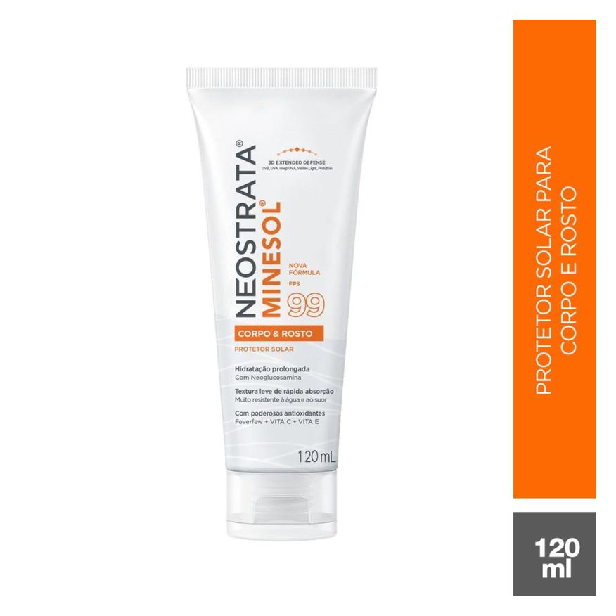 Minesol Protetor Solar NeoStrata Rosto e Corpo FPS99 120ml