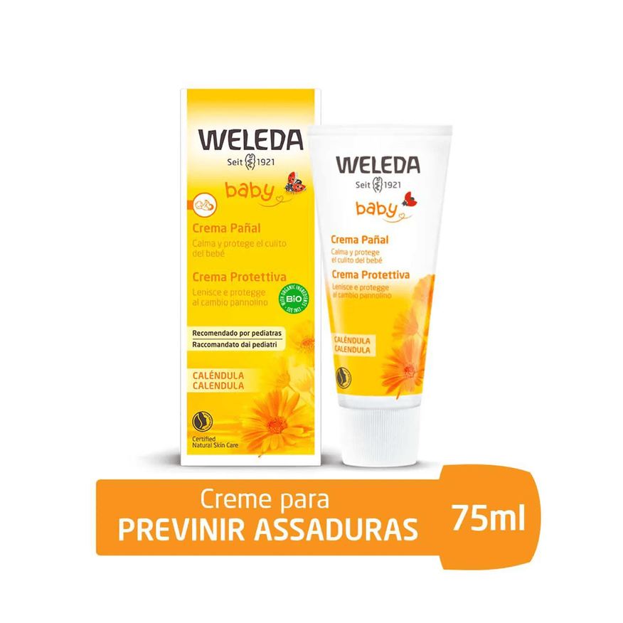 Calendula Pomada para Assadura Weleda Baby Calêndula Recém-Nascido 75ml
