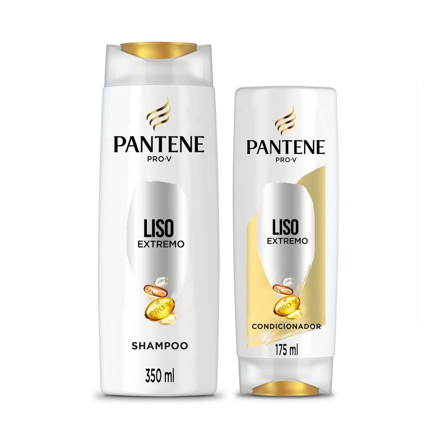 Pantene Kit Shampoo Pro-V Liso Extremo 350ml 1 Unidade + Condicionador Pantene Pro-V Liso Extremo 175ml 1 Unidade