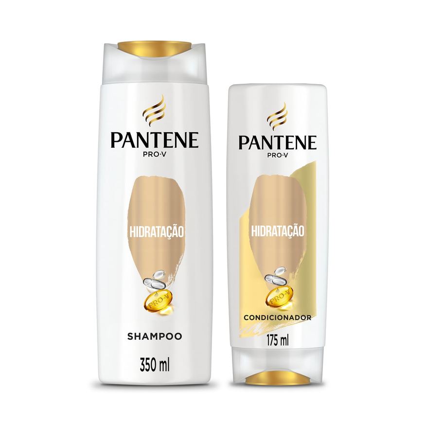Pantene Kit Shampoo Pro-V Hidratação 350ml 1 Unidade + Condicionador Pantene Pro-V Hidratação 175ml 1 Unidade