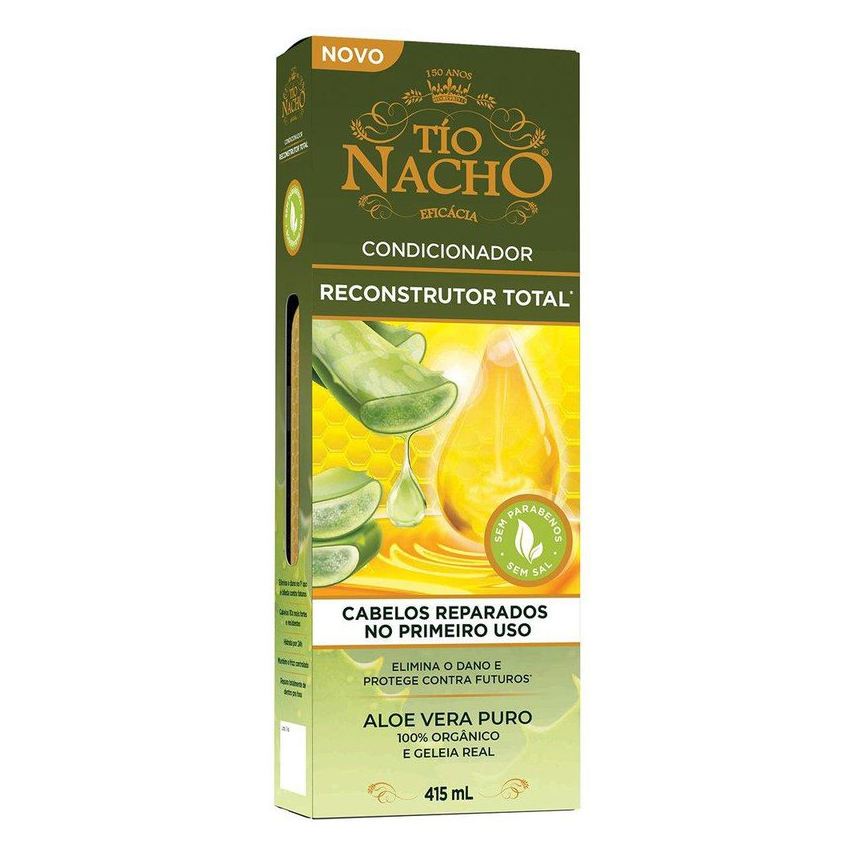 Tio Nacho Condicionador Tío Nacho Reconstrutor Total 100% Orgânico 415ml