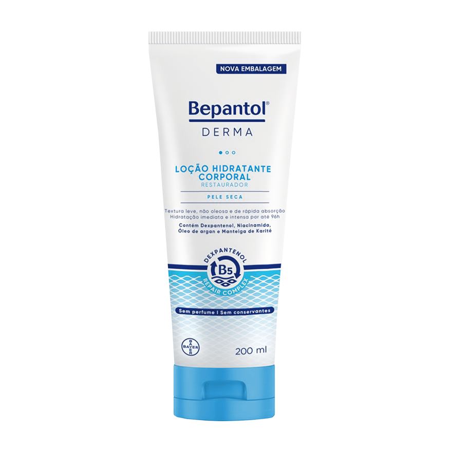 Bepantol Loção Corporal Derma Hidratante Restaurador Pele Seca 200ml
