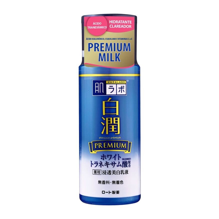 Rohto Mentholatum Hidratante Facial Hada Labo Shirojyun Premium Clareador Milk 140ml