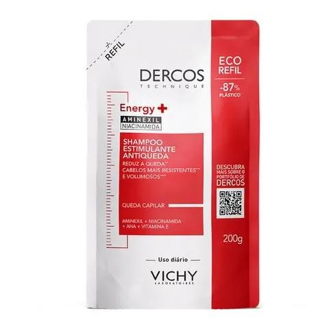 Vichy Shampoo Dercos Antiqueda Energizante Refil 200ml