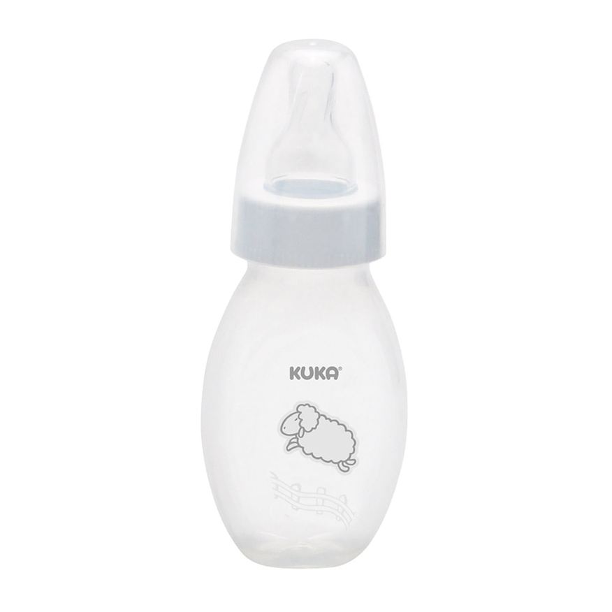 Kuka Mamadeira Kukinha Sem BPA Bico de Silicone de 0 a 3 meses Branca 50ml 1 Unidade