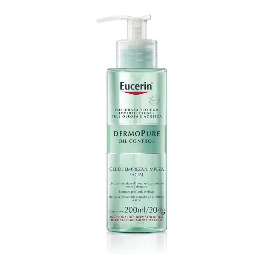Eucerin Gel de Limpeza Facial Dermopure Oil Control Pele Oleosa e Acneica 200ml