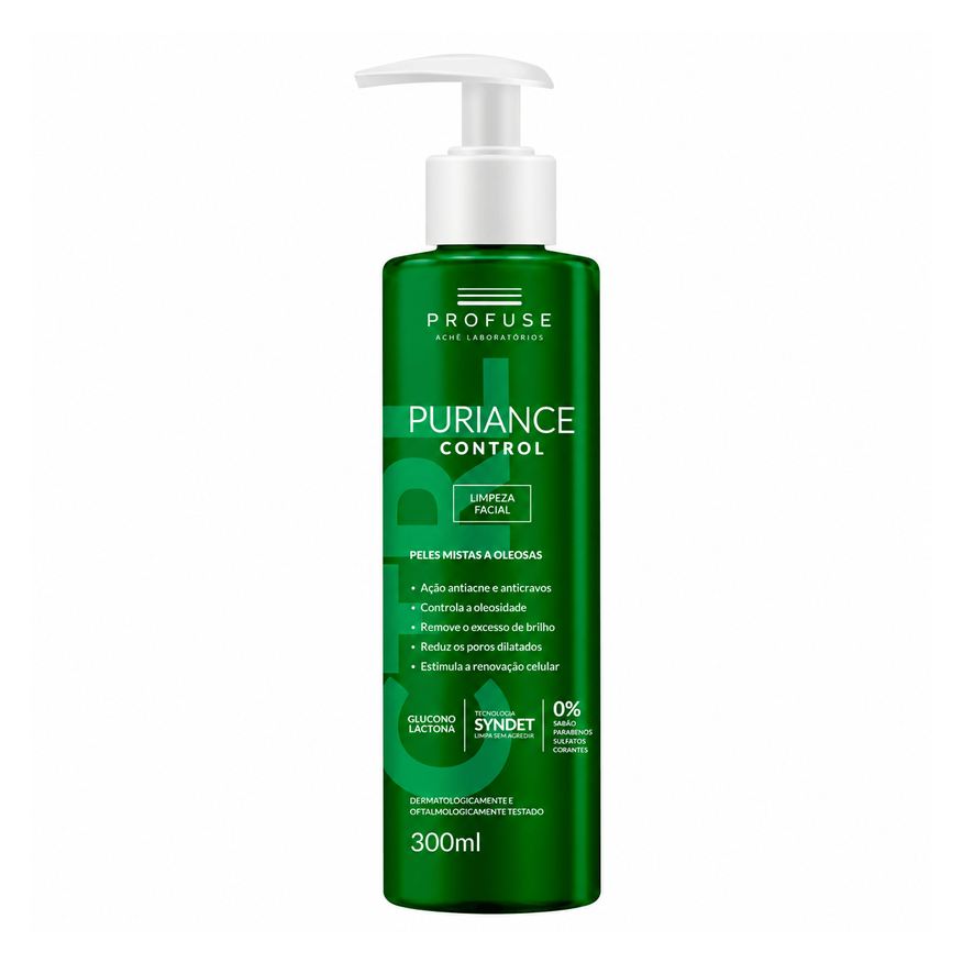 Profuse Sabonete Líquido Facial Puriance Control Pele Mista a Oleosa 300ml