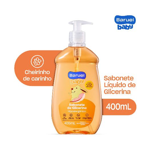 Baruel Baby Sabonete Líquido Infantil Glicerina 400ml