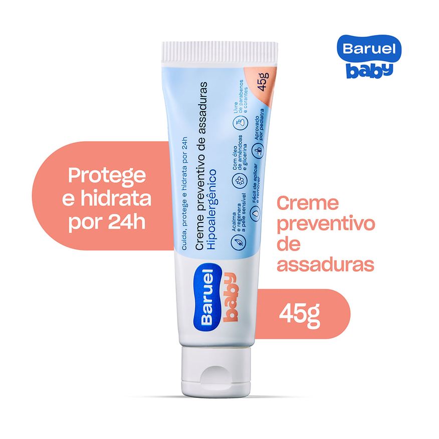 Baruel Baby Pomada para Assadura Hipoalergênico 45g