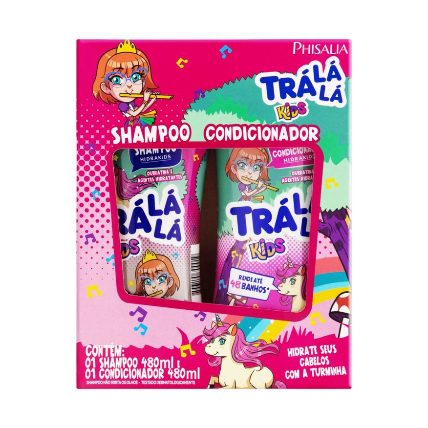 Tralala Shampoo Hidrakids 480ml + Condicionador Tralala Hidrakids 250ml