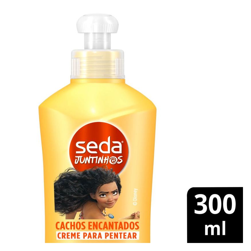 Seda Creme para Pentear Infantil Juntinhos Moana Cachos Encantados 300ml