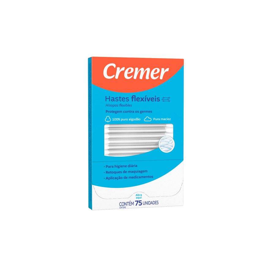 Cremer Hastes Flexíveis Tradicional 75 Unidades