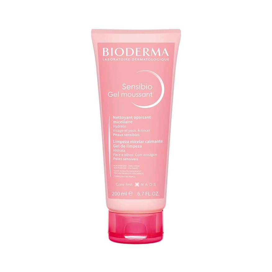 Bioderma Gel de Limpeza Micelar Calmante e Hidratante Sensibio Gel Moussant 200ml