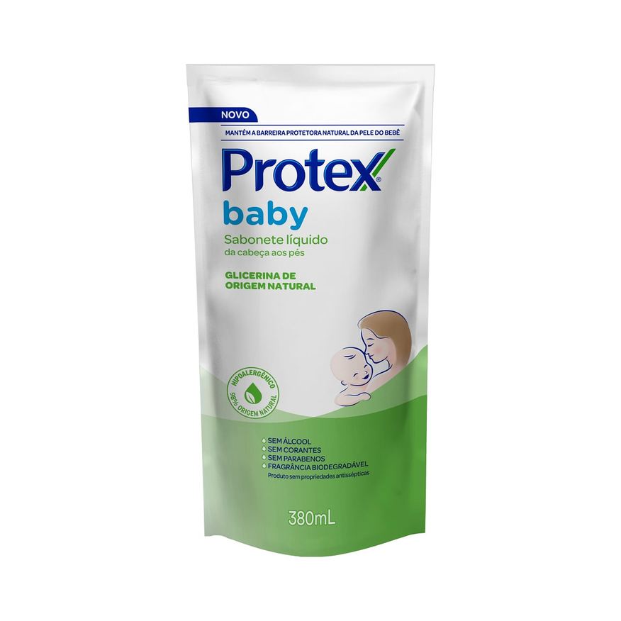 Protex Sabonete Líquido Infantil Baby Glicerina Refil 380ml