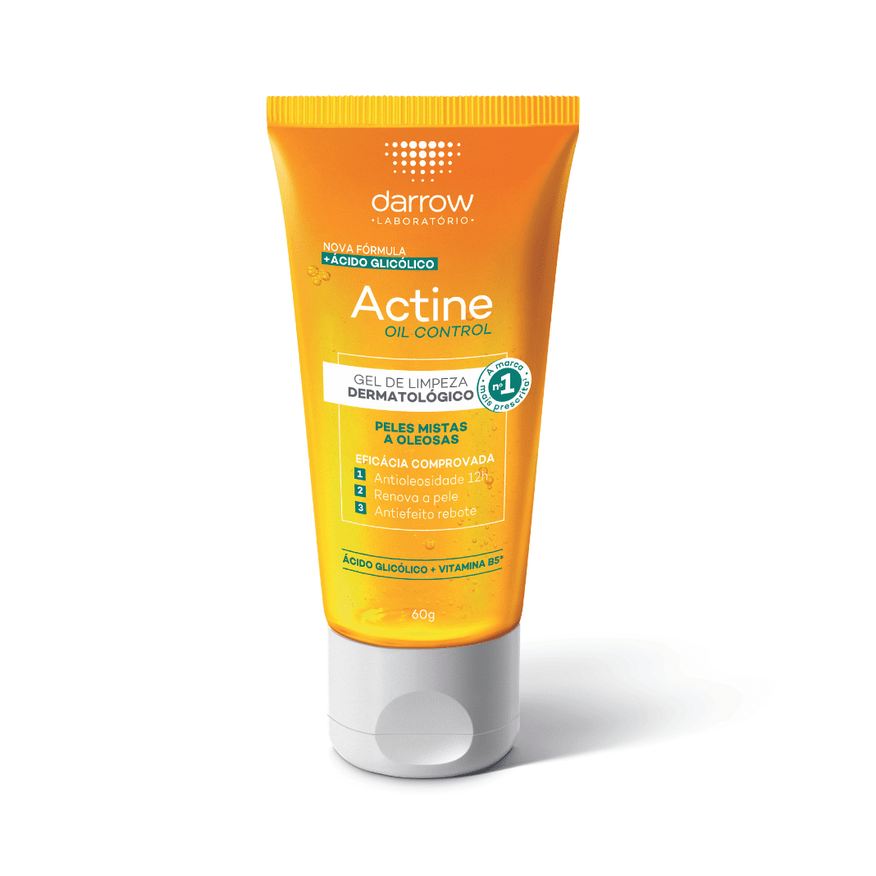 Actine Gel de Limpeza Facial Darrow Oil Control Peles Mistas a Oleosas 60g