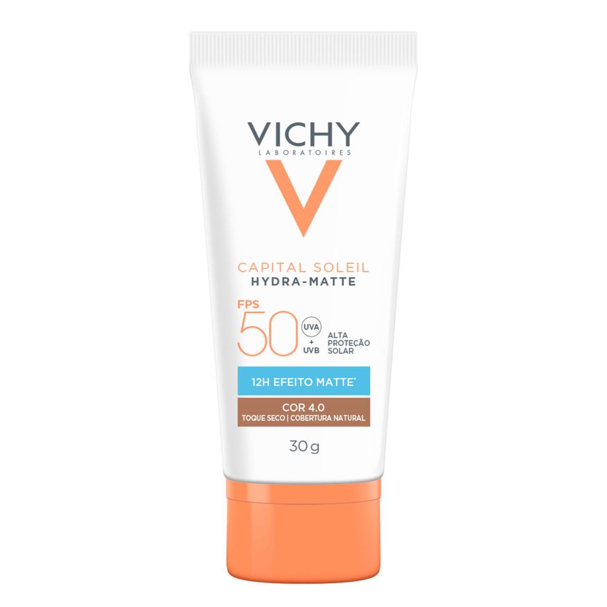 Vichy Protetor Solar Facial Capital Soleil Hydra Matte FPS50 Cor 4.0 30g