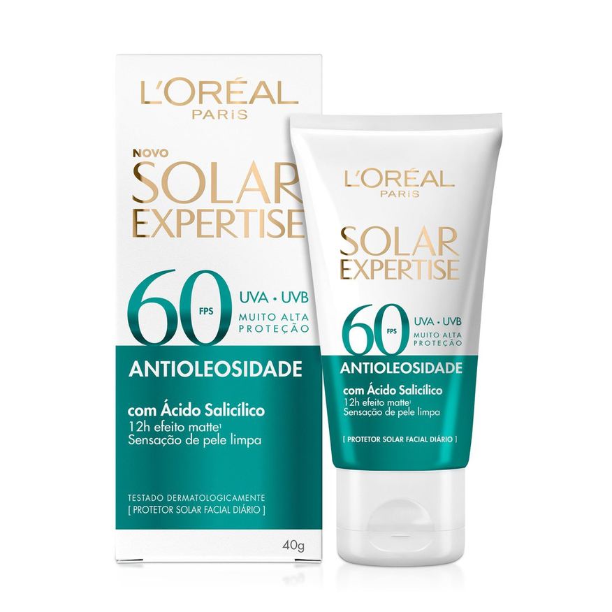 Loreal Paris Protetor Solar Facial Solar Expertise Antioleosidade FPS60 40g