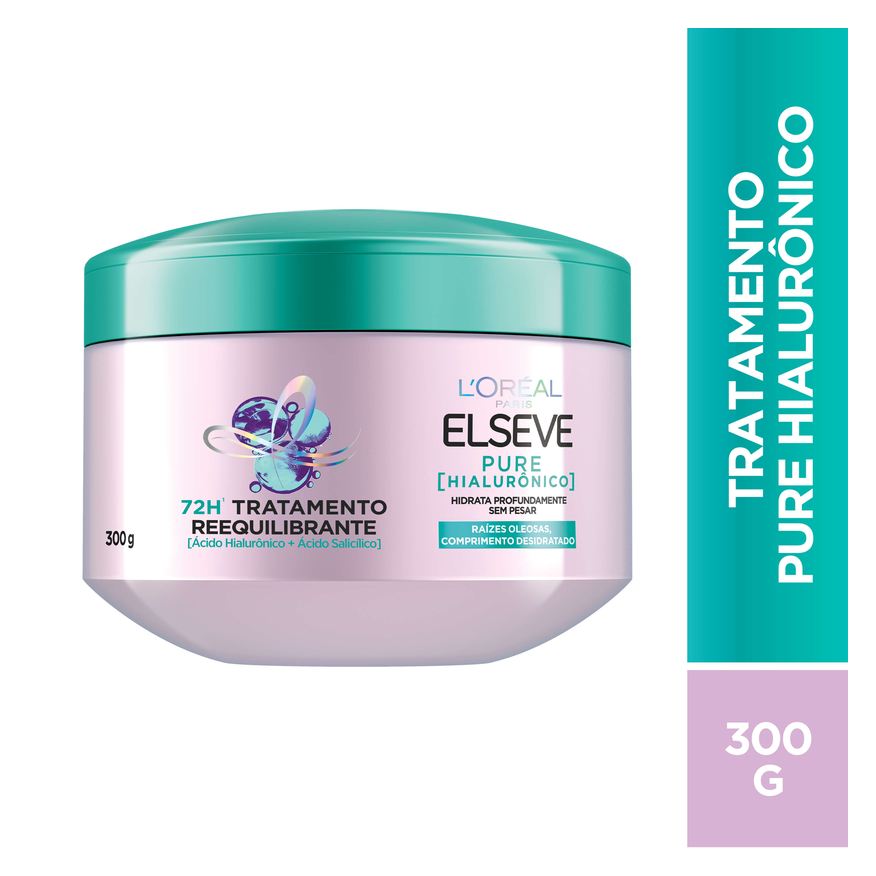 Elseve Creme de Tratamento Capilar Pure Hialurônico Reequilibrante 300g