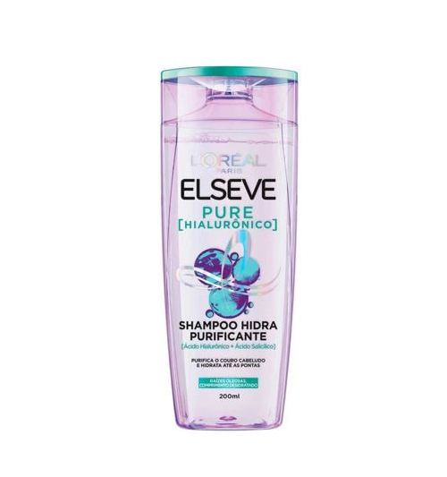 Elseve Shampoo Pure Hialurônico Hidra Purificante 200ml