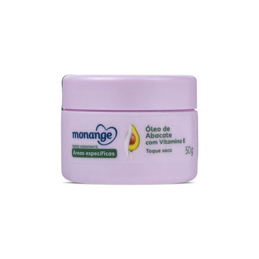 Monange Creme Hidratante Áreas Específicas Toque Seco com Óleo de Abacate e Vitamina E 50g