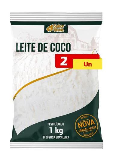de Leite Coco em Pó 2 X 1kg Sabor Verde